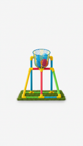 Wasserbomben-Katapult mit Zielscheibe