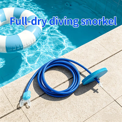 1-Piece Diving Snorkel Breathing Tube Snorkeling Equipment for Adults, Universal Anti-Choking Silicone Diving Breathing Tube Trainer